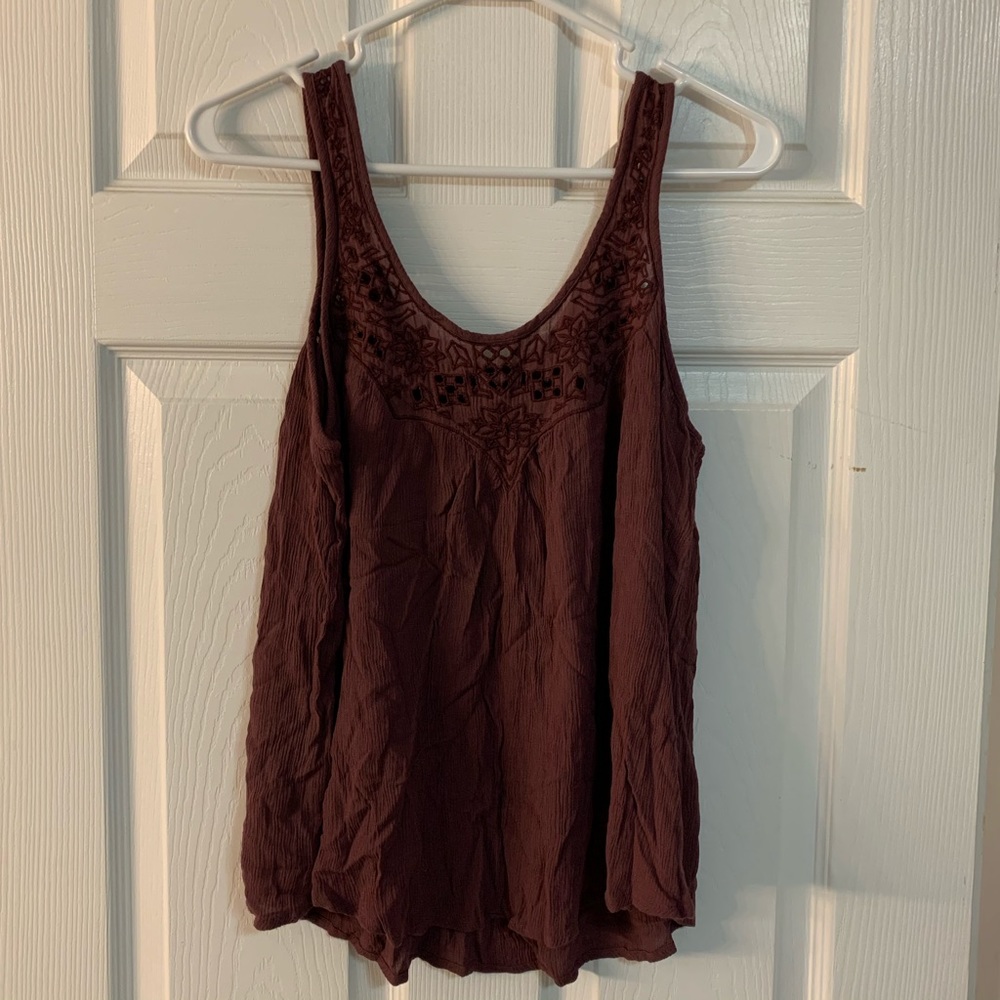 American Eagle crotchet flowy tank top